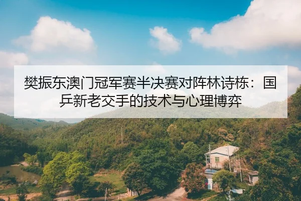 樊振东澳门冠军赛半决赛对阵林诗栋：国乒新老交手的技术与心理博弈